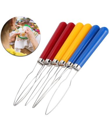 6-Piece Button Hook Set with Wire Cutting - One-Handed Zipper & Button Tools for Easy Closure | International Shipping - Buy Online on GoSupps.com