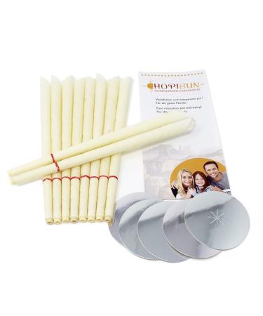 10 pieces HOPISUN ear candles conical - with filter and drip protection