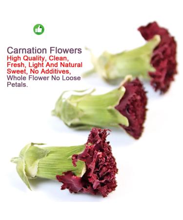 Buy 100% Natural Carnation Flowers Tea | Health Benefits Weight Loss & Heat Clearing | 45g Herbal Tea - International Shipping Available - Buy Online on GoSupps.com