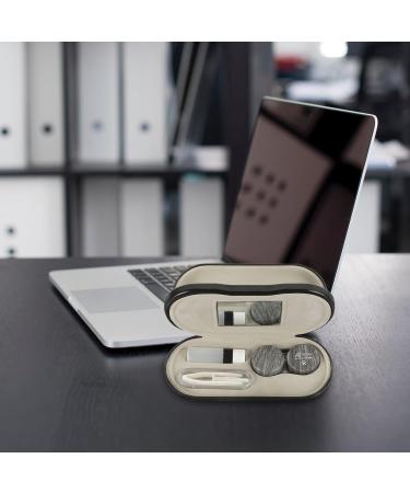 Shop Cabilock 2-in-1 Sunglasses & Contact Lens Case - Stylish PU Leather Travel Kit - Buy Online on GoSupps.com