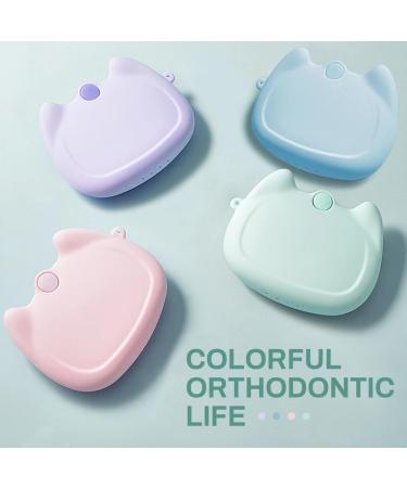 Buy Silicon Retainer Case - Portable Holder with Lanyard & Vent Holes for Orthodontic Mouthguards & Dentures - Travel Friendly - 1-Pack Purple - Buy Online on GoSupps.com
