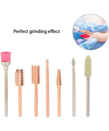 BuyWeek Nail Drill Set - 7pcs Electric Nail Drill Bits for Home Salon (GH-10) | International Shipping Available - Buy Online on GoSupps.com
