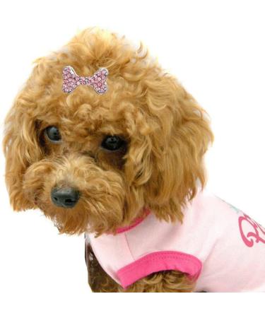 Rayminsino 4 Pack Dog Hair Clips with Crystal-Strass Crown | Cute Accessories for Small & Medium Long-Haired Pets - Buy Online on GoSupps.com