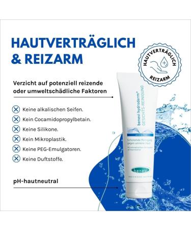 Benevi Hydroderm Facial Cleanser 125ml - Acne Treatment for Impure Skin | Gently Eliminate Oily Shine - Buy Online on GoSupps.com