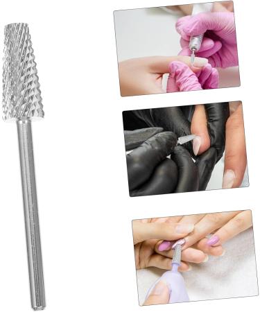 FRCOLOR Nail Polisher Portable Nail Metal Drill Bits Nail Gel Drill Bit Nail Grinding Head Gel Polishing Head Manicure Pedicure Bit Nails Gel Remover File Plastic Tungsten Steel - Buy Online on GoSupps.com