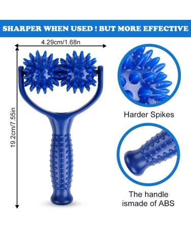 2-in-1 Massage Scooter & Roller with Handle - Fascia Massage Balls for Back Legs Feet & Hands - Perfect Self-Massage Device - Buy Online on GoSupps.com