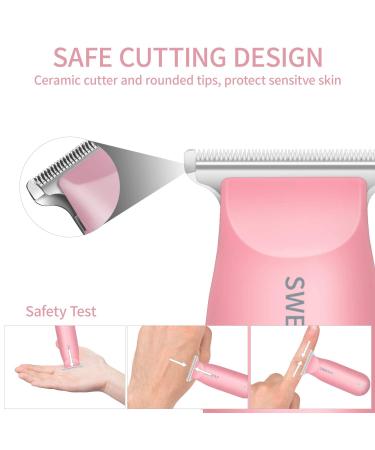SweetLF Pink Hair Clippers - Silent Cordless Trimmer Kit for Men Women & Kids - USB Rechargeable with 3 Guide Combs | Portable Hair Cutting Solution - Buy Online on GoSupps.com