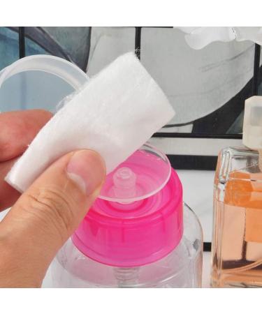 Nail Remover Pump Dispenser Nail Polish Remover Dispenser Empty Clear Push Down Bottle Plastic Pump Liquid Container Rosy 180ml - Buy Online on GoSupps.com
