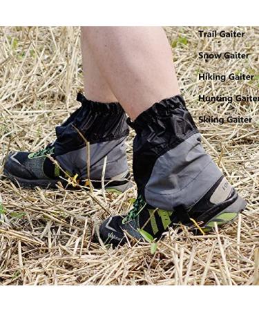 JJZS Lightweight Waterproof Trail Running Gaiters for Shoes and Boots - Adjustable Leg Gaiters for Hiking Men Women - Buy Online on GoSupps.com