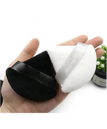 1-12Pcs Triangle Velvet Powder Puff Flours Mini Face Makeup Sponge Cosmetics Soft Cotton Face Powder Puff Lightweight Washable (Color : 6Pcs-Black) - Buy Online on GoSupps.com