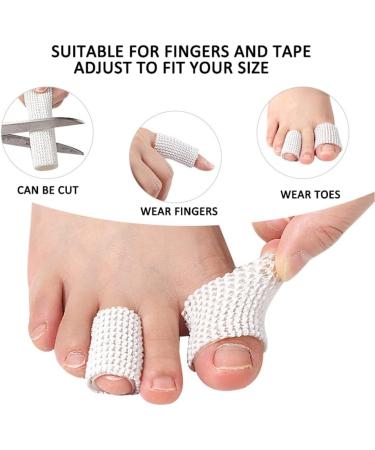 Soft Toe Cushion Tubes 4Pcs Breathable Fabric Sleeves for Corns, Blisters, and Calluses - Buy Online on GoSupps.com