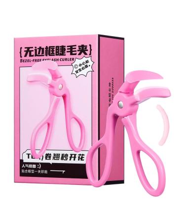 Eyelash Curler Wide-Angle Eyelash Curler Frameless Eyelash Curler with 1 Replacement Pad Eyelash Applicator Makeup Tool Lifts & Defines Eye-Opening & Lifted Lashes