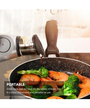 Zerodeko 3 Pcs Oil Can Olive Oil Bottle Terrariums Oil Cruet Dispenser Pressure Measuring Oil Bottle Oil Dispenser Bottle Oil Storage Bottle Seasoning Bottles Kitchen Oil Glass Plastic 28.5X6.7X6.7CMx3pcs Greyx3pcs - Buy Online on GoSupps.com