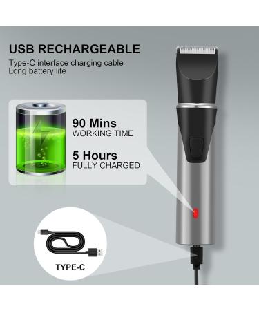 Body Hair Trimmer for Men - Electric Groin & Ball Trimmer with USB-C Rechargeable Dual Blade Detachable Head Wet & Dry Use - Buy Online on GoSupps.com