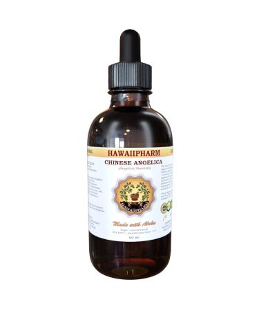 HawaiiPharm Dong Quai Liquid Extract Organic Chinese Angelica (Angelica sinensis) Dried Root Tincture Supplement 4 oz