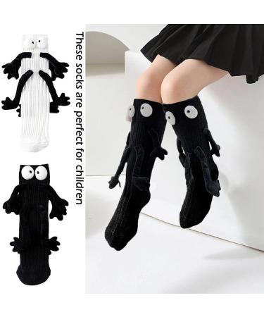 Cute Magnetic Couple Doll Socks for Women Men - Funny Mid-Tube 3D Socks - White - One Size - Buy Online on GoSupps.com