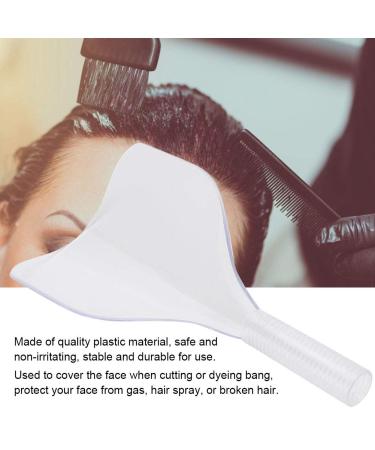 Agatige 2pcs Hairdressing Hairspray Face Shield Plastic Material Dust Proof Barber Face Mask for Salon Styling(Transparent White) - Buy Online on GoSupps.com