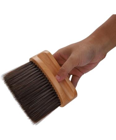 Barber Neck Duster Brush Soft Nylon Hair Wodden Handle Hair Sweeping Brush for Neck Hair Cleaning - Buy Online on GoSupps.com