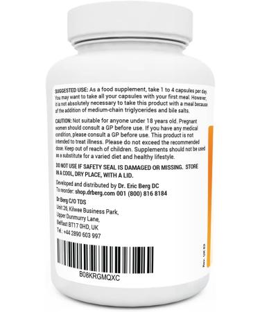 Dr. Berg Vitamin D3 K2 with MCT - 2000 IUs Vitamin D3, 50 mcg MK7 K2 - No Sugars - 120 Capsules - Buy Online on GoSupps.com