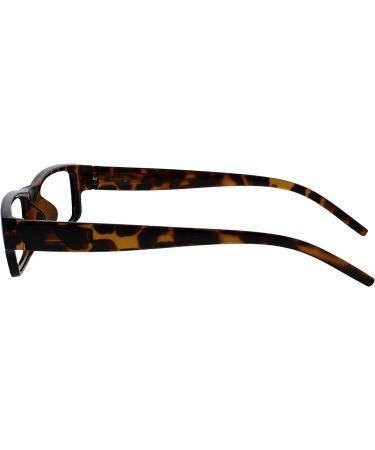 Brown Tortoiseshell Reading Glasses 4 Pack +3.50 Magnification | Lightweight Comfortable Design for Men and Women - Buy Online on GoSupps.com
