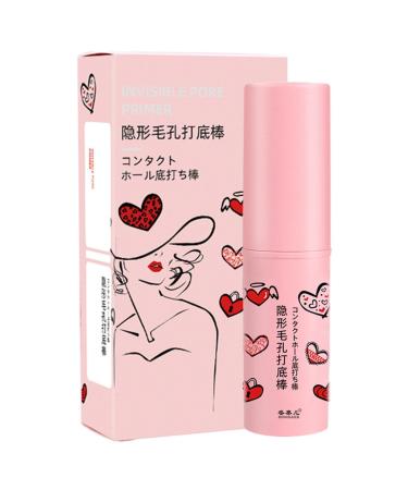 Rosixehird Invisible Pore Primer Stick - 8ml primer that minimizes the appearance of face makeup minimizes pores leaves skin smooth foundation pencil moisturizing