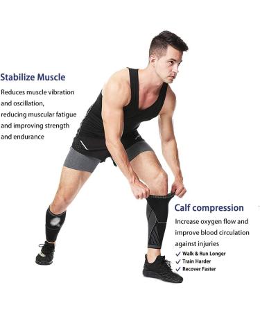 Buy Solo Actfit Calf Bandage & Compression Sleeves - Adjustable Calf Support for Sports Running Crossfit Gym & More - XL Available! - Buy Online on GoSupps.com