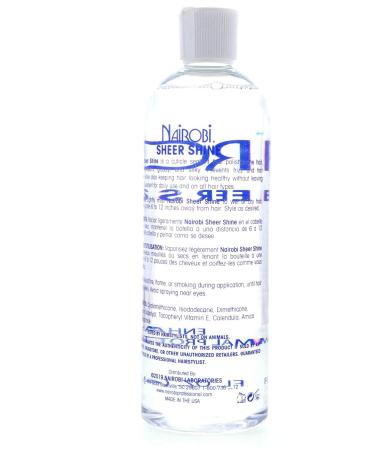 Nairobi Sheer Shine Thermal Protectant Spray 16oz | Unisex Hair Care - Buy Online on GoSupps.com