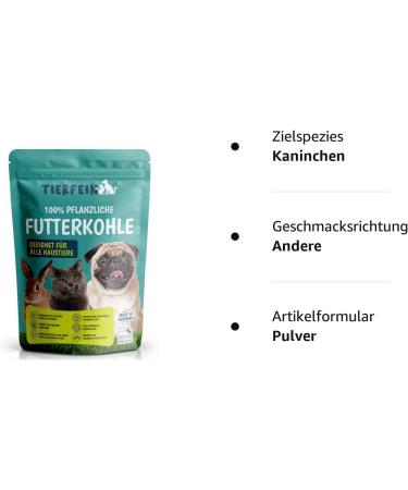 Animal-Free Plant-Based Feed Coal for Dogs & Cats | 500ml Powder for Digestion & Detox - Buy Online on GoSupps.com
