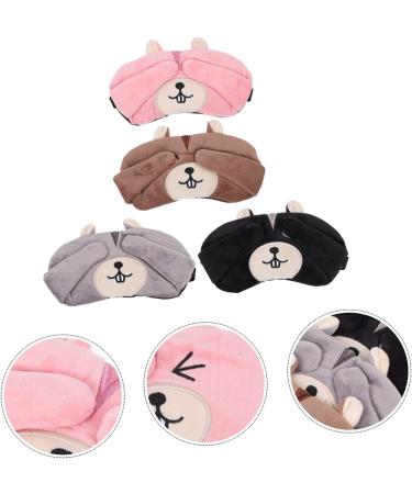 Healifty 4pcs Ice Mask Eye Cooler Pads - Cute 3D Travel Eye Masks for Cold Compress - Comfortable Pearl Fleece Eye Cover - Buy Online on GoSupps.com
