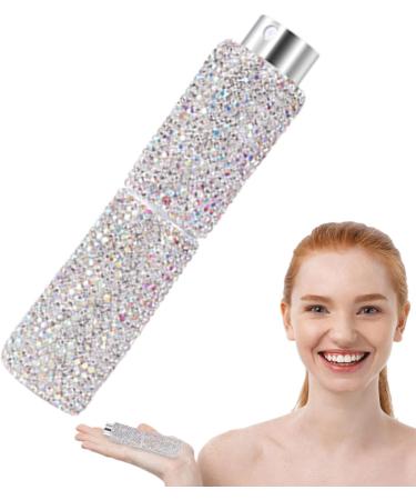 Xasbseulk Rhinestone Empty Spray Bottle 10ML Refillable Perfume Spray Bottle Easy to Refill Empty Atomiser Bottle Refillable Travel Perfume Atomizer for Purse Handbag Pocket and Luggage White - Buy Online on GoSupps.com