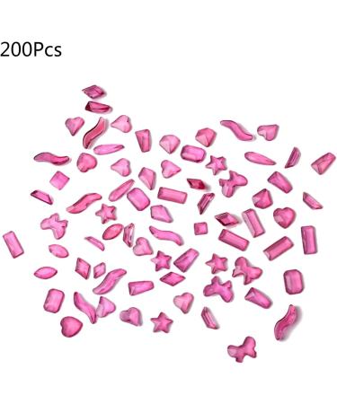 FEIlei 200Pcs Flat Bottom Resin Nail Art Decorations Rhinestone Manicure Nail Charms - Buy Online on GoSupps.com