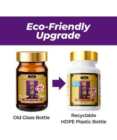 AFC Japan Ultimate Vision PRO - Eye Formula with FloraGLO Lutein, Zeaxanthin, Bilberry Extract & Astaxanthin - 30 Count for Age-Related Eye Issues - Buy Online on GoSupps.com