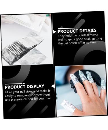 Anneome 300 pi ces Foil Nail Gel Remover Wraps avec Coton Cellulose pour Soins Ongles Dissolvant Vernis Gel Facile Enlever Protection Anti- vaporation pour Manucure Professionnelle et - Buy Online on GoSupps.com