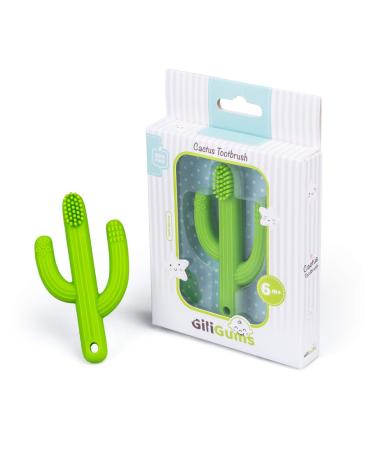 Giligums 58343 Cactus Teether Ring for Babies | 100% Food-Grade Silicone | BPA Free Baby Toothbrush & Dental Aid | Soft Teething Relief for 3 Months+ - Buy Online on GoSupps.com