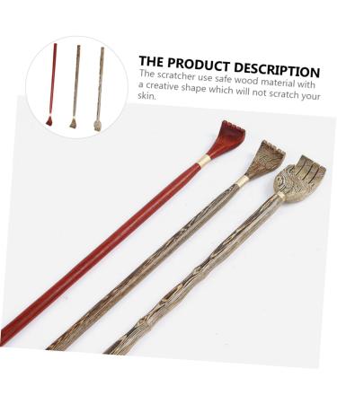 Minkissy 3-Piece Back Scratcher Set | Handheld Massager for Itching Relief | Perfect Body Scratch Tool for Adults & Seniors - Buy Online on GoSupps.com