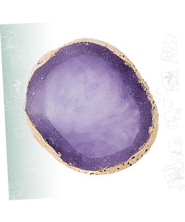 OHPHCALL 1 Piece Resin Manicure Palette with Agate Edge Professional Coloring Page for Nail Art Suitable for Mixing Blending Colors Easy to Clean to Use 95*83cm Purple - Buy Online on GoSupps.com