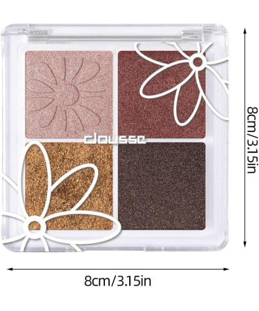 Eye Shadow Makeup Palette - Classic 4 Colors Pigmented Matte and Shimmer Eye Shadow Palette Waterproof Neutral Shimmer & Matte Eye Powder Makeup Pallet Lasting Classic Palette Eyeshadow Uwariloy 02 - Buy Online on GoSupps.com