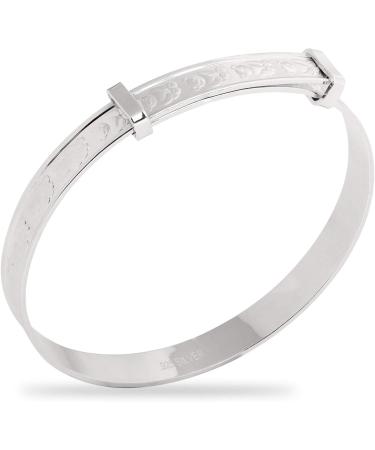 Ornami Teddy Sterling Silver Baby Bangle - Adjustable Size - Buy Online on GoSupps.com