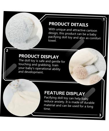 Amosfun 3-St Bear Doll Soft Plush Toy - Soothing Blanket & Nativity Hanging Toy for Babies | International Shipping Available - Buy Online on GoSupps.com