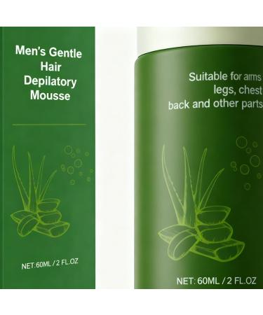 Body Hair Removal Cream for Men - 60ml Natural Hair Removal Cream | Natural Hair Remover for Men - For Face Underarms Arms Legs Thighs and Inner Areas - Buy Online on GoSupps.com