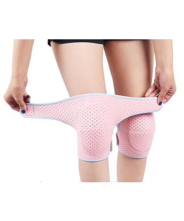Knee Pads for Women & Men Soft Dance Knee Pads Volleyball Knee Pads for Women Men Wrestling Knee Pads Wrestling Gear Crash Pad Snowboarding Gear Knee Protector Soft Knee Pads for Work (Pink)