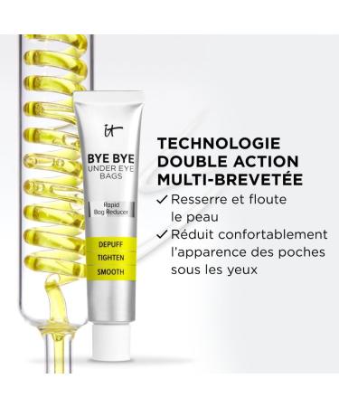 IT Cosmetics Traitement Yeux Anti-Poches Bye Bye Under Eye Bags D gonfle Resserre & Lifte les Poches Convient aux Peaux Sensibles 15 ml - Buy Online on GoSupps.com