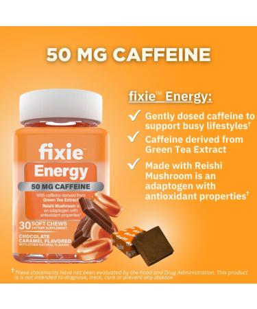Buy Fixie Energy Soft Chews 50mg Caffeine - Refreshing Orange Flavor | Fast International Shipping - Buy Online on GoSupps.com