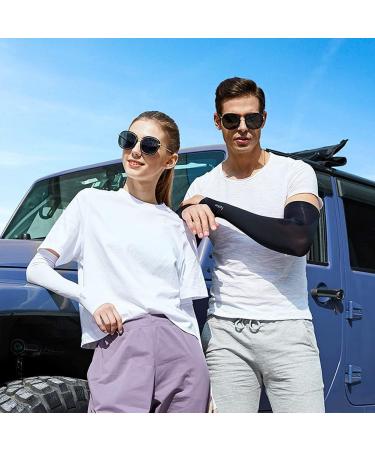 Beisten Armanchette UV Protection Arm Sleeves for Men & Women | UPF 50+ Cooling Slipproof Compression (3 Pairs - Black) - Buy Online on GoSupps.com