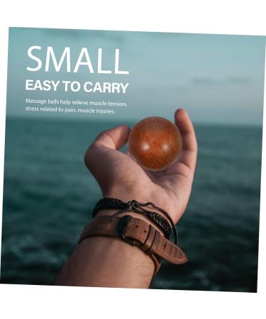 Handmade Health Ball Set - 2pcs Hand Massage Devices for Muscle Relief & Fitness Training - Red Brown 5x5x5cm - Buy Online on GoSupps.com