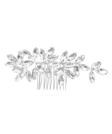 Didiseaon Crystal Hair Accessories Tiara Hair Clips Rhinestone Bobby Pins Hair Barrettes Hair Pin Bridal Hair Comb Bride Hair Accessories Rhinestone Hair Miss Wedding Rhinestones