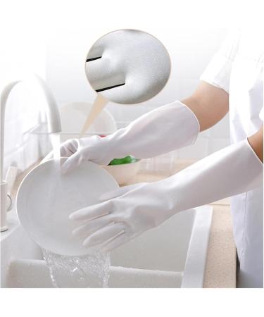 Female Waterproof Rubber Latex Dishwashing Gloves Kitchen Durable Cleaning Housework Chores Dishwashing Tools (Color : Blank Size : Medium) - Buy Online on GoSupps.com