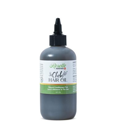 Roselle Naturals Chebe Hair Oil Made with Authentic Chebe Powder from Chad   African Chebe Oil for Hair Growth  Itchy Scalp Relief  fights dryness and breakage   8 ounces 8 Ounce (Pack of 1)