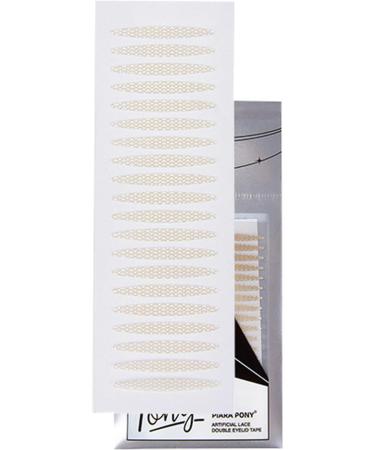 Double Eyelid Tape | Natural Lace Slim Double Eye Lift Tape Bands - Invisible Eyelid Lifter Tape Natural Slim Double Eyelid Tapes For Saggy Hooded Droopy Uneven Mono-eyelids Artificial Lace Double Eyelid Sticker (Olive Type) - Buy Online on GoSupps.com