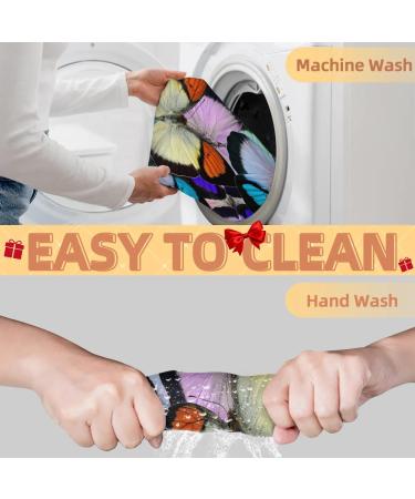 Retro Butterflies Beard Bib Apron for Men | Non-Stick Waterproof Grooming Cape with Suction Cups | Ideal Hair Catcher & Shaving Gift - Buy Online on GoSupps.com